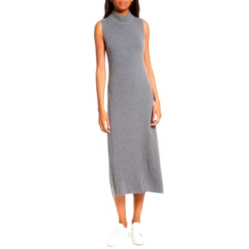 Rag & Bone Ace 💯% CASHMERE Mock Sweater Dress. EUC